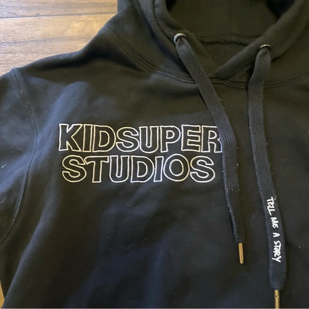 Kidsuper Studios Embroidered-design hoodie Black Sz Small Men’s - Picture 7 of 11
